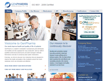 Tablet Screenshot of genpharma.net